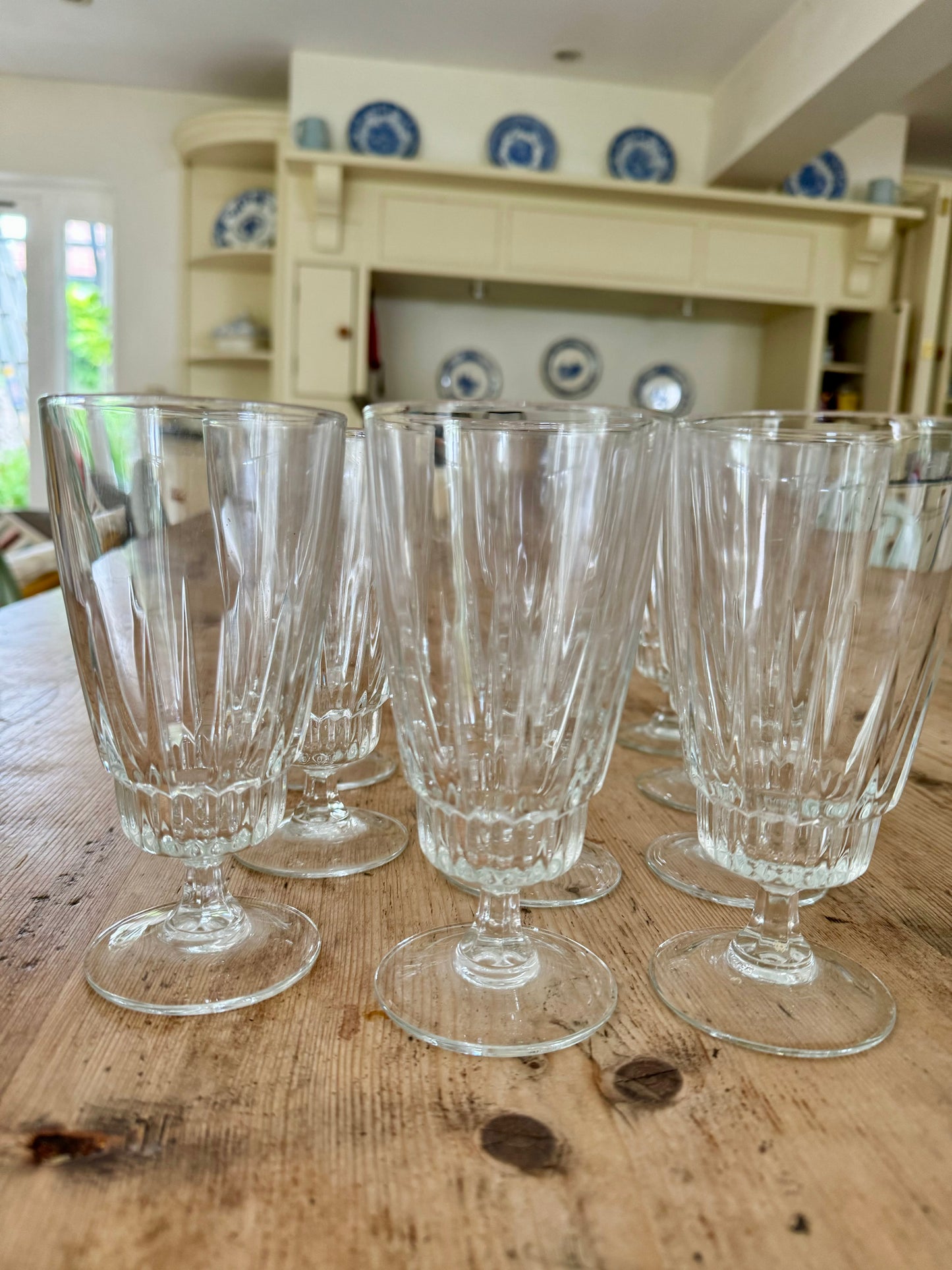 Set of 10 Luminarc Victoria Tall Sundae Glasses Or Water / Juice Glasses