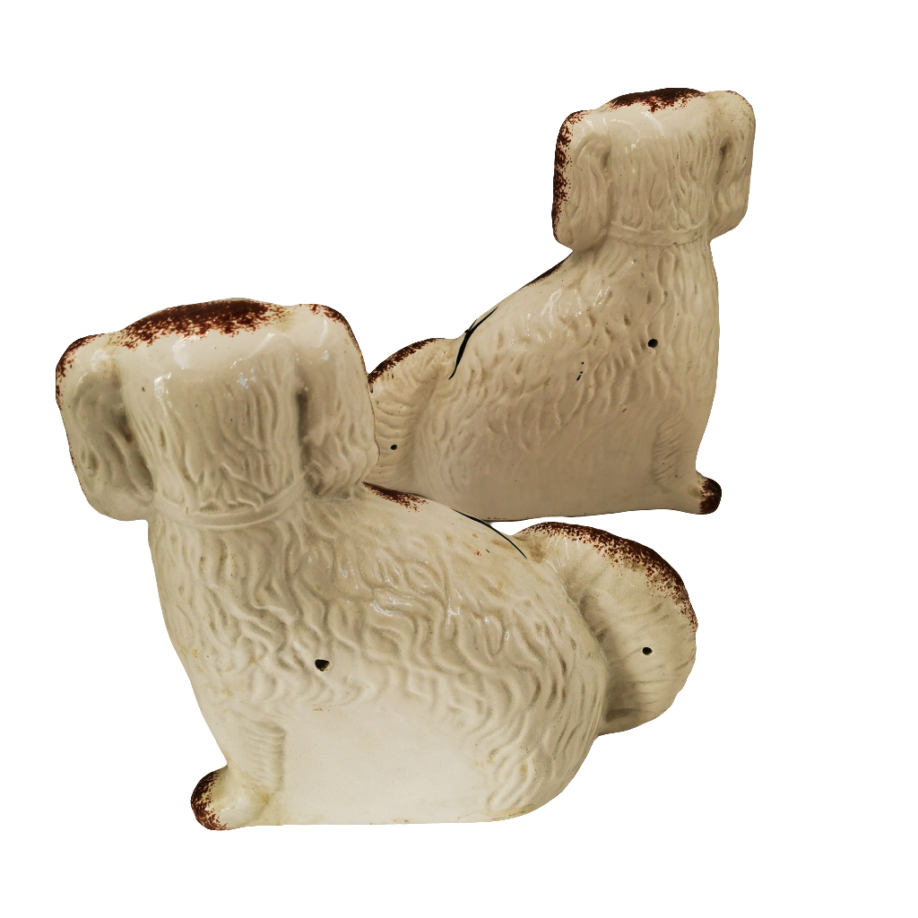 antique-curl-tailed-staffordshire-spaniel-dogs