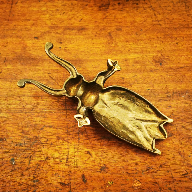 brass beetle boot jack vintage