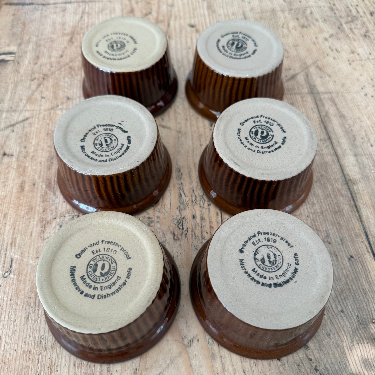 Pearsons-Ironstone-China-Treacle-Glaze-Ramekins