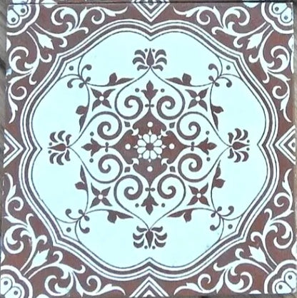 antique minton tile brown art and crafts