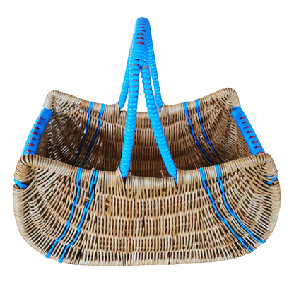 vintage wicker 1950s shopping basket 